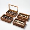 Oirlv 10 přihrádek Box na hodinky Dřevěná šperkovnice Organizer na hodinky Pouzdro Pánské Dámské Mechanické hodinky Úložné pouzdro Box na vystavení náramkových hodinek