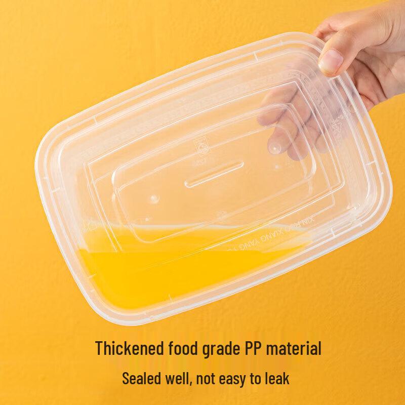 Ronghe 1250ml Quadratischer Einweg-Mitnahmebehälter