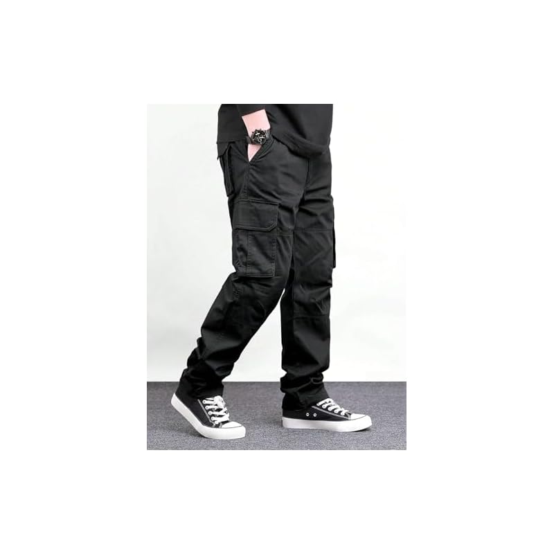 Lymio Men Cargo || Men Cargo Pants || Men Cargo Pants Cotton || Cargos for Men (Cargo-46-49) (in, Alpha, XL, Green)
