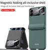 Magnetic Hinge Shockproof Matte Case For Samsung Galaxy Z Flip 4 5g Full Body Hard Armor Cover For Samsung Z Flip4 Magnetic Case