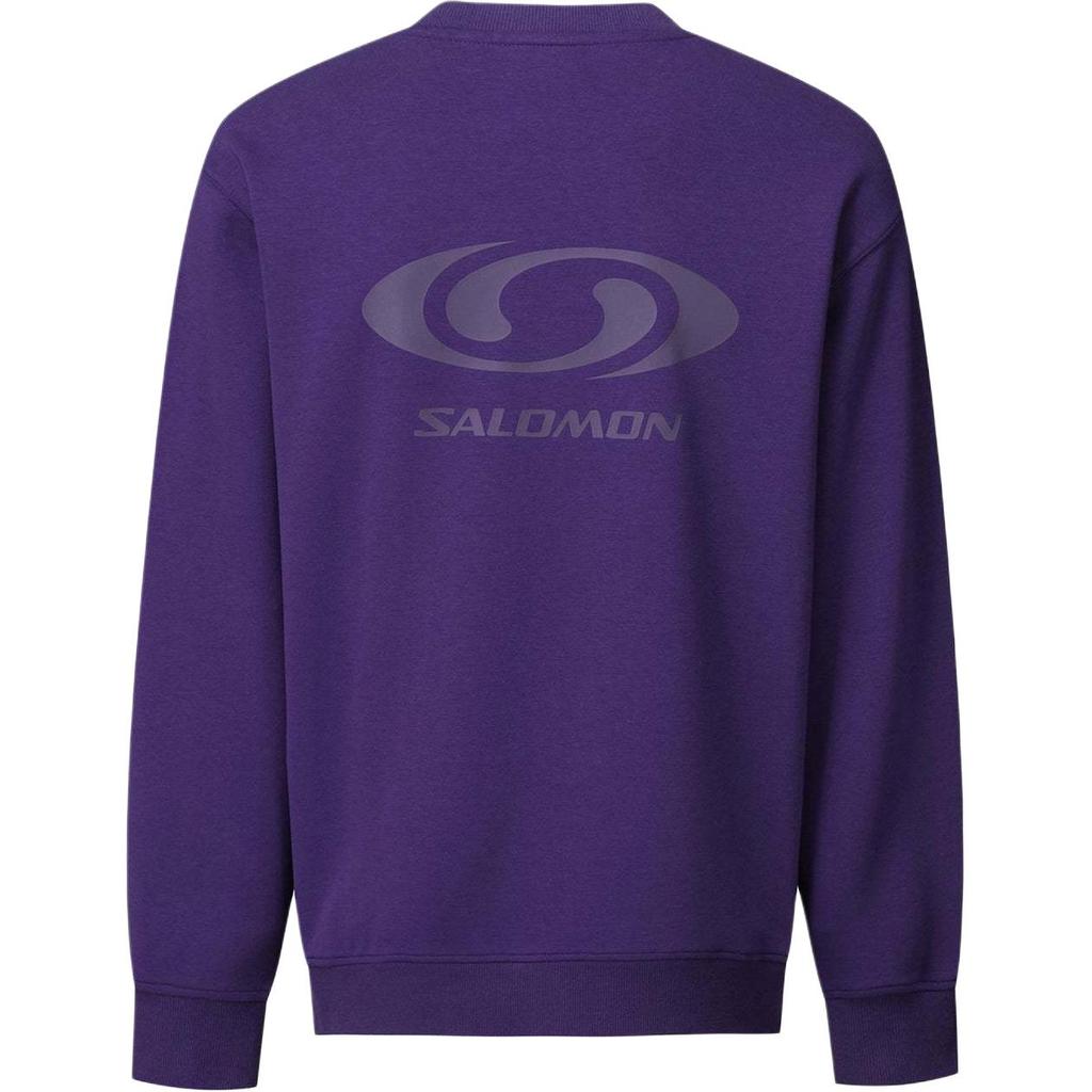 Salomon Round Neck Long Sleeve Pullover Sweatshirt Women sweatshirt Purple LC2572900