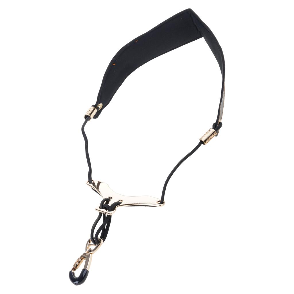 Saxophone Strap Adjustable Neck Strap Saxophone Harness Leathers Padded Soft Neck Sling Comfortable and Breathable