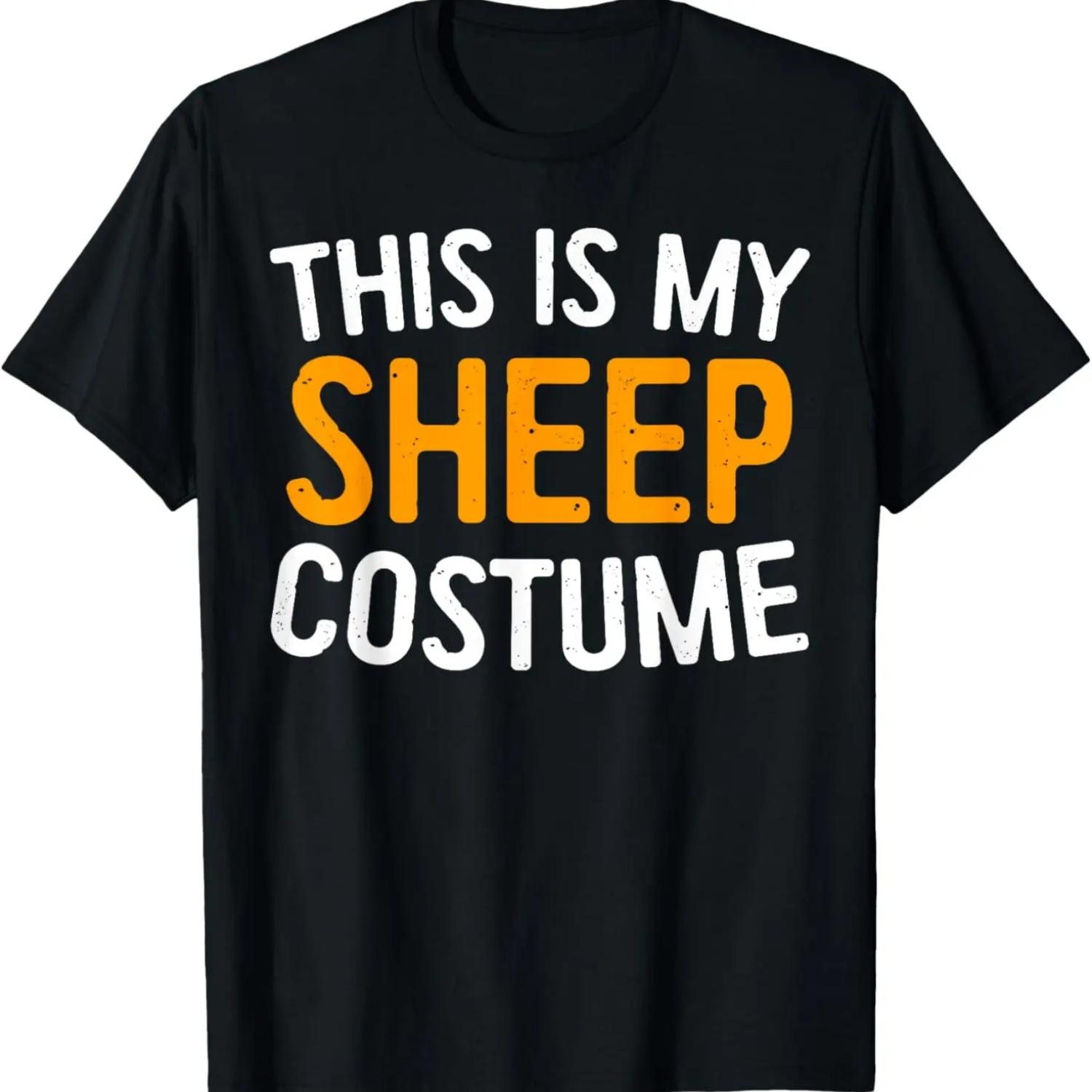 This Is My Sheep Costume T-Shirt Sheep Costume Shirt T-Shirt S чёрный