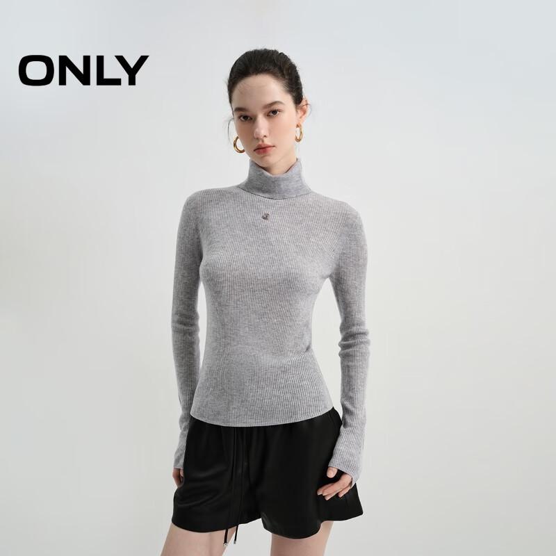 

ONLY Women s Soft High-Neck Knit Sweater L
