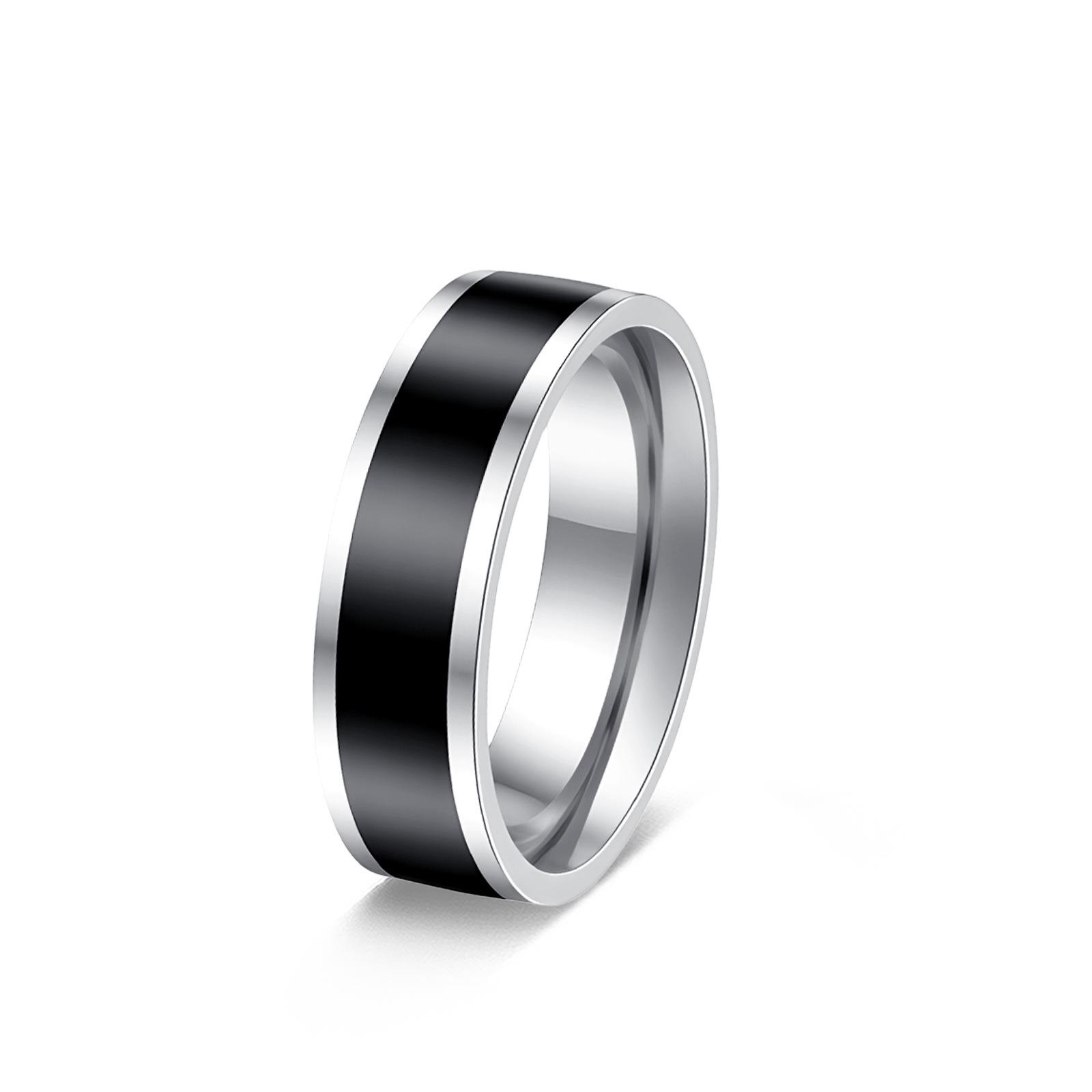 New Fashion Trend Retro Stainless Steel Ring Set - Personalized Jewelry Size 12