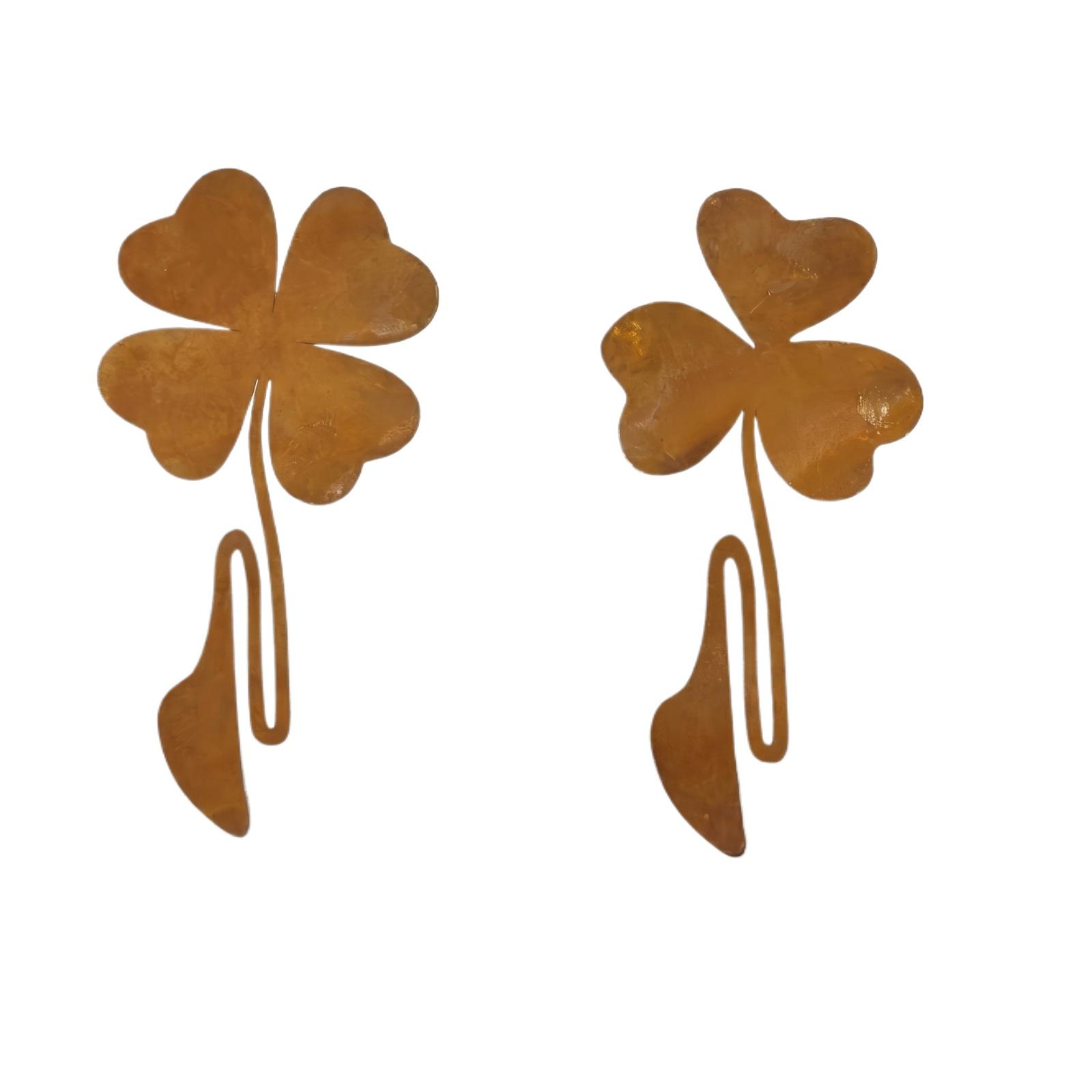 

2D Acrylic And Four-leaf Stakes For Outdoor Courtyard Decoration Garden Inserts And Crafts One Size