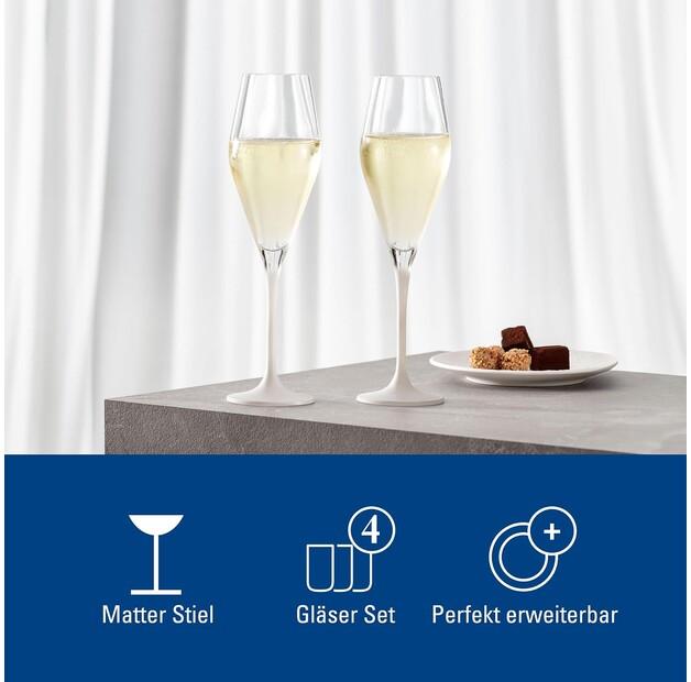 Set of Champagne Glasses Villeroy & Boch Manufacture Rock Blanc, 4 Pieces (1137998131)