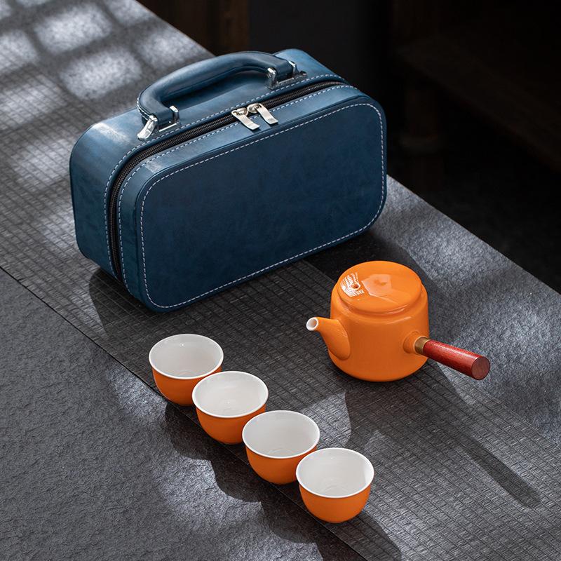 Ceramic Portable Travel Tea Set Bank Company Portable Tea Set