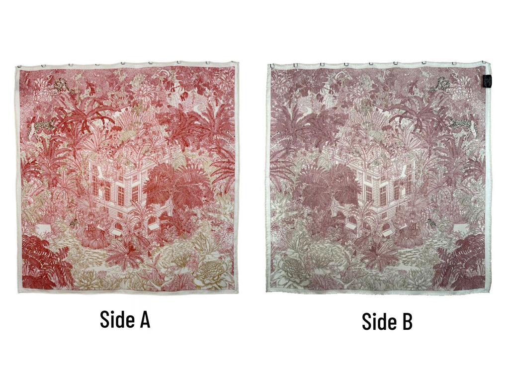 Deštný prales Fubao Oboustranný šátek z morušového hedvábí a vlny - Čtvercový šál Podzim/Zima