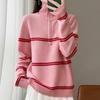 Women Sweater 100% Wool MODERN NEW SAGA Turtleneck Knit Pullover Turn-down Collar Thick Winter Jumpers Female Knit Tops