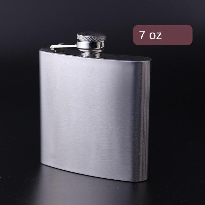 304 Edelstahl Verdickte Flachmann Genießen Sie jederzeit Tragbarer Flachmann Kleine Mini-Bar Must-Have Alkohol Trauzeugen Geschenke