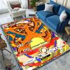 New! Pokemon Charizard Cards Print Carpet for Living Room Bedroom Bedside Floor Mat Kid's Room Non-slip Mat Home Decor Gifts