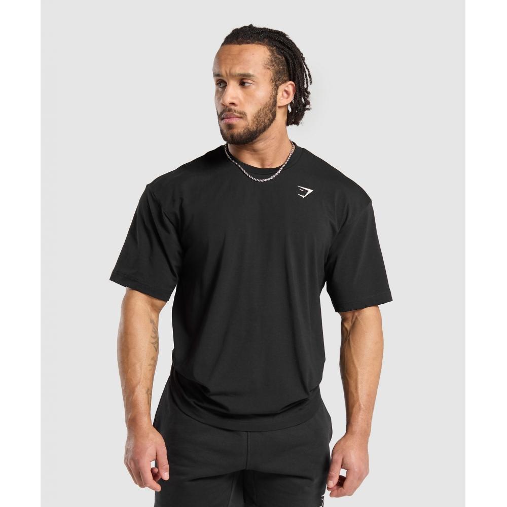 Gymshark Heavy DuTy Apparel T shirT Black A6a4p Bb2j