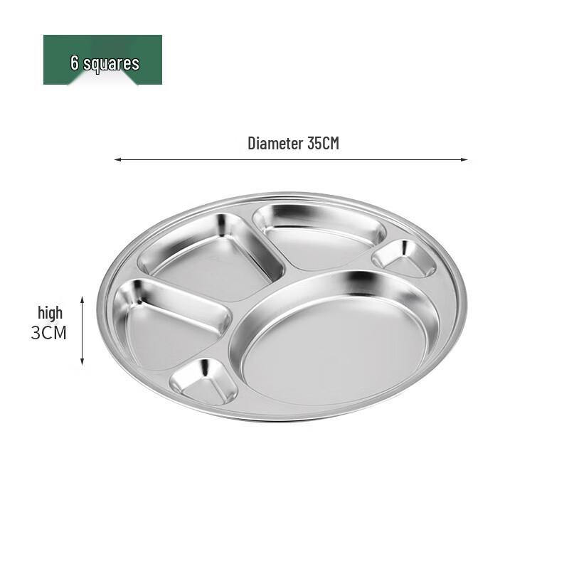 Stainless Steel Cafeteria Meal Tray