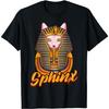 Sphinx Égyptien Chat Cadeau Pharaon d'Égypte Chat Sans Poil Drôle T-Shirt pour Hommes Femmes Enfants