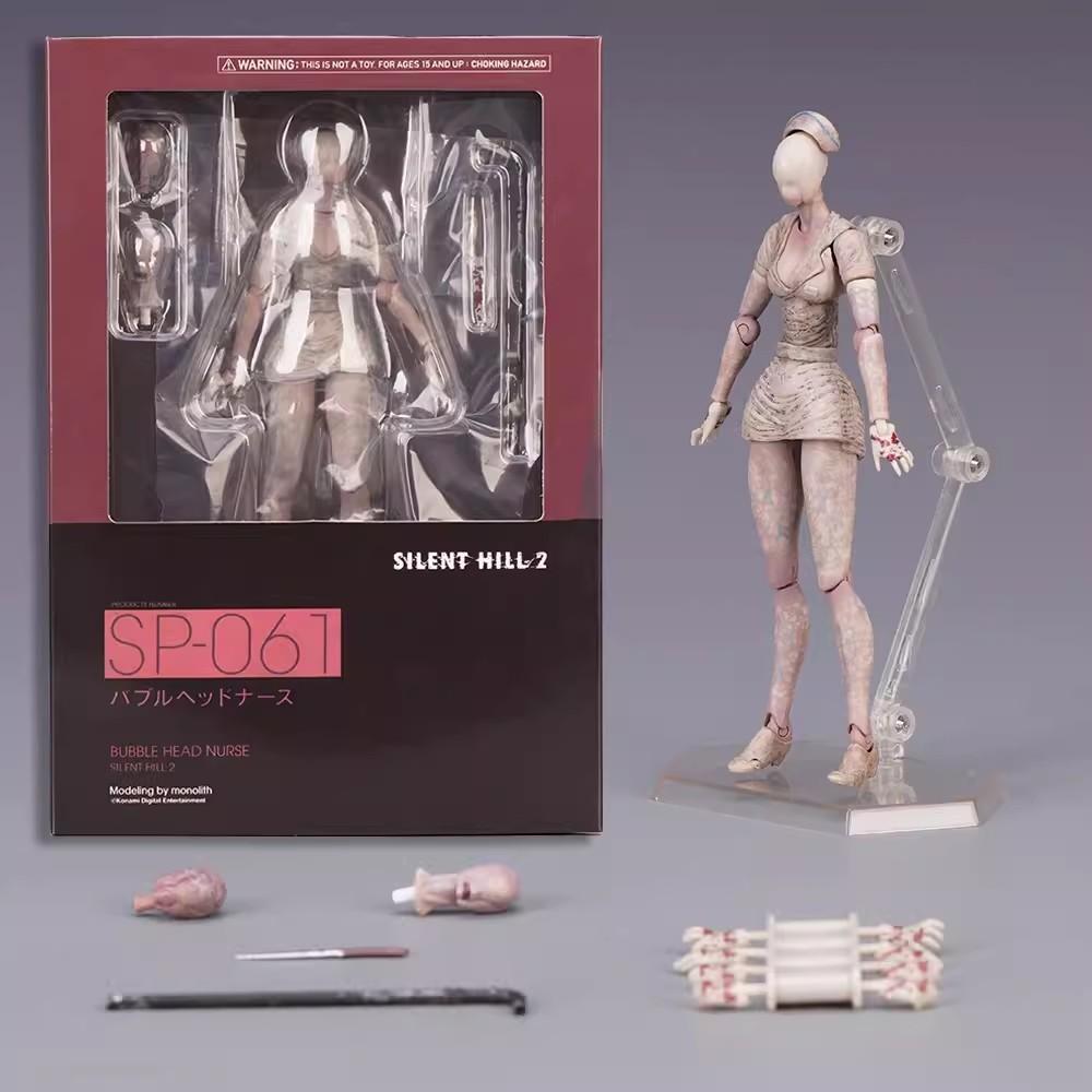 Silent Hill Figma Nosferatu Nurse Pyramid Head Action Figure With Articulation For Collectors And Display