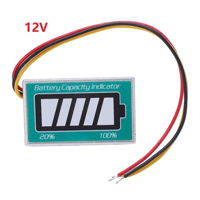 Battery Capacity and Voltage Display Meter for Vehicles Motorcycles Trucks Forklifts and Boats Easy Installation