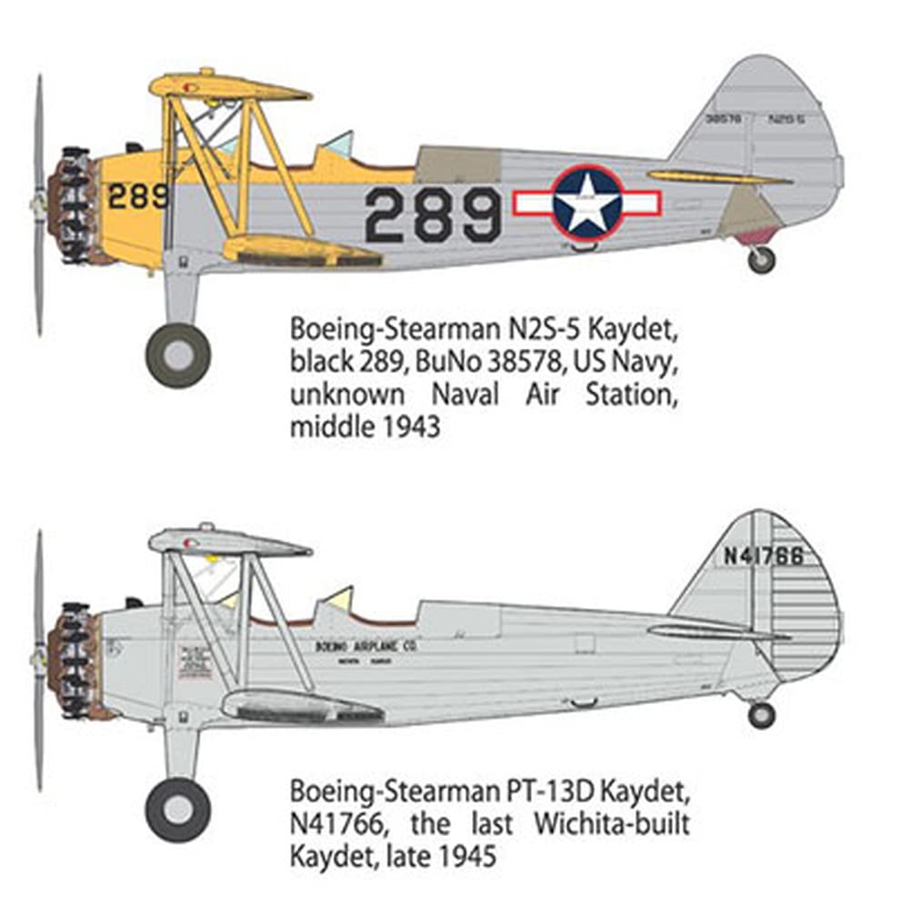 Roden 1/32 scale U.S. Boeing Stearman PT-13 Kadet biplane trainer plastic model kit (RE32633)