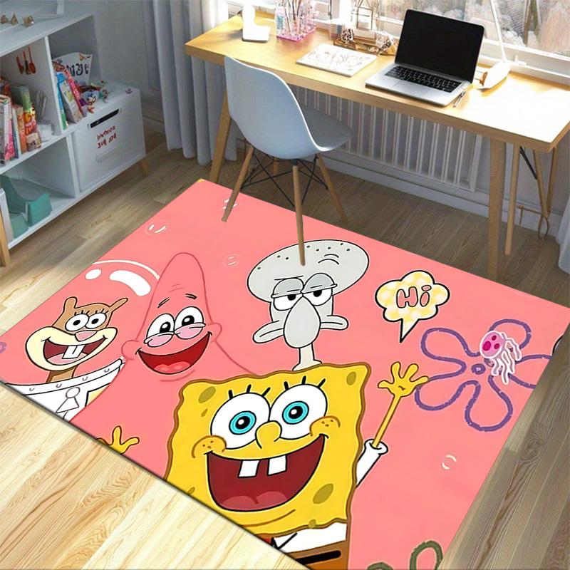 Spongebob Friends Adventure Carpet For Playroom Bedroom Living Room Sofa Home Decorkids Game Area Rug Nonslip Floor Mat