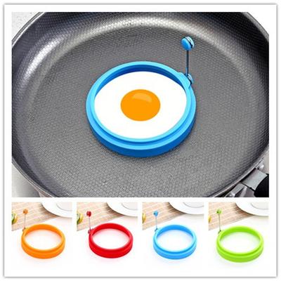 Silikon Eierringe Omelett Maker Form Antihaft Pfannkuchen Backform Leicht zu reinigende Pfannkuchenform zum Kochen Frühstück Bratwerkzeug
