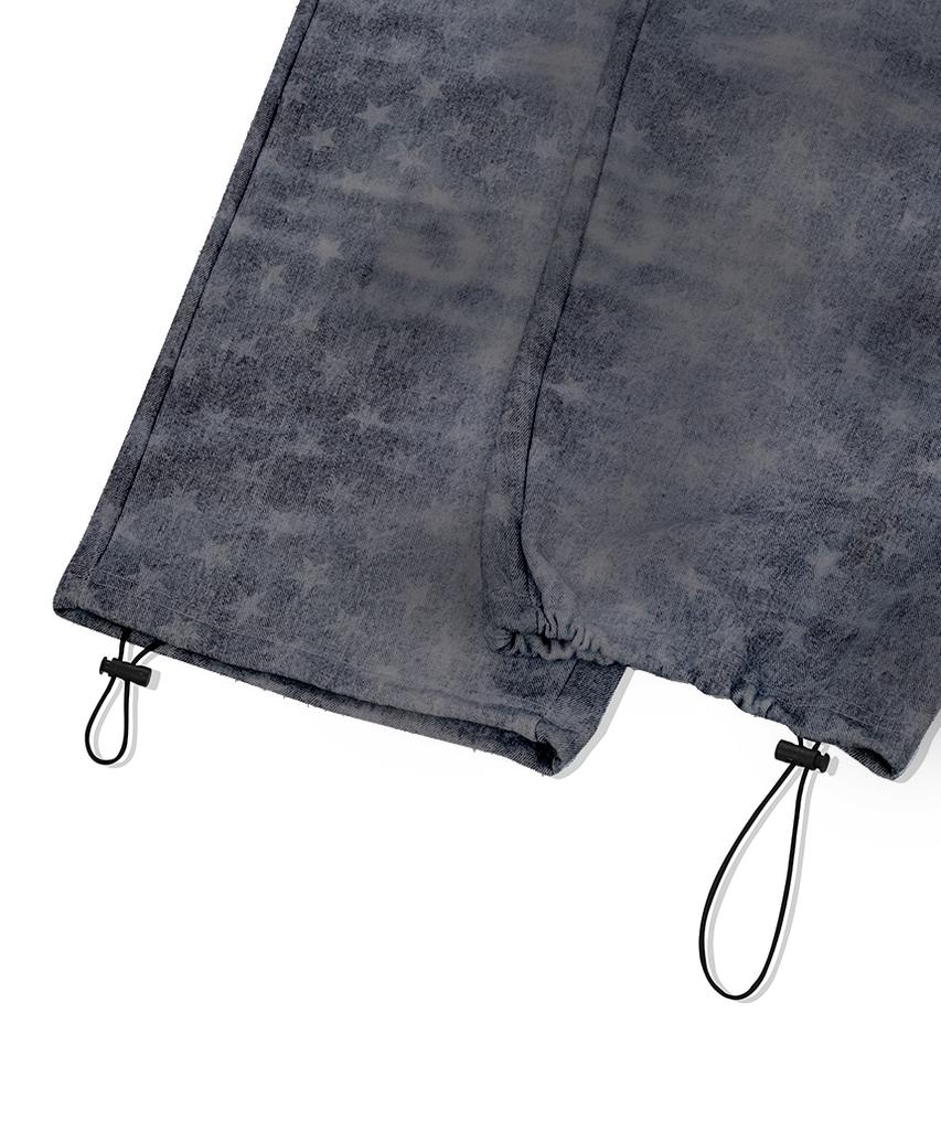ESCAPEFROM Star Dark Blue Full Print Sweatpants
