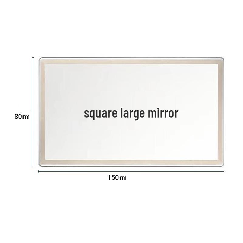 High-Definition Stainless Steel Dual-Use Car Visor Makeup Mirror