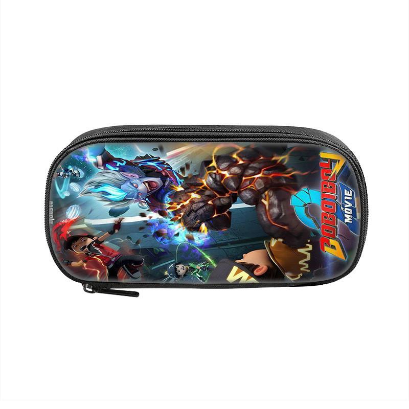 Boboiboy Pencil Case For Kids Nylon Storage Bag With Cartoon Design
