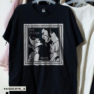 Seltenes 90er Jahre Mad Season Above Album Alice in Chains Unisex Schwarzes T-Shirt S-5XL Unisex T-Shirt