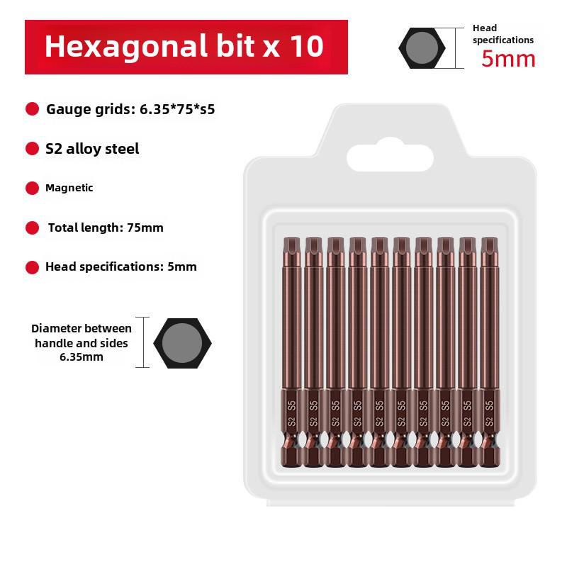 Sada elektrických šroubovacích bitů Qingwei S2 Strong s magnetickou šestihrannou rukojetí
