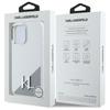 Karl Lagerfeld Klhmp16Sscmkmpch Iphone   16 6,1 Biały/White Hardcase Silicone Initial Metal Logo Magsafe