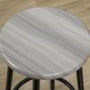 Five-Piece Industrial-Style Bar Table Set - Grey/Black