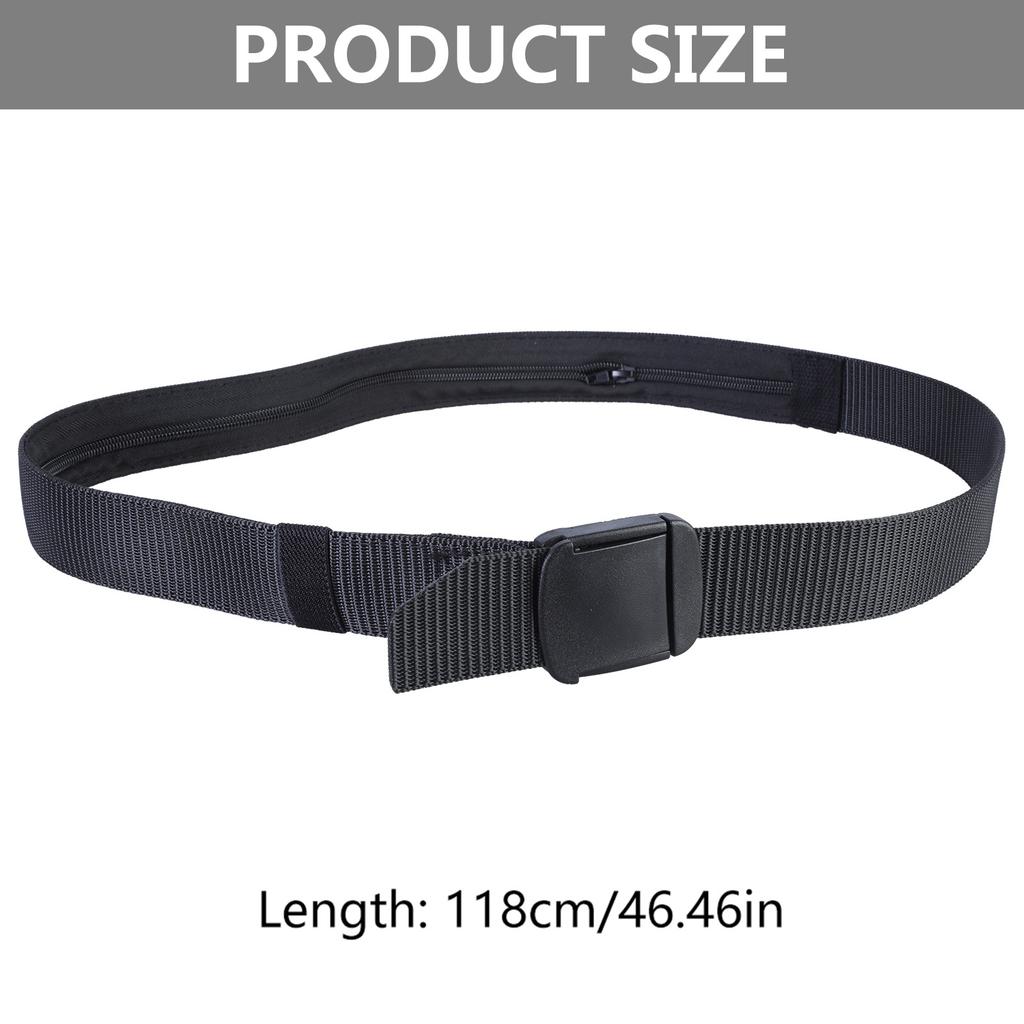 Reisesicherheit Geldgürtel für Herren Geheimes Versteck für Bargeld Ablenkungssafe Diebstahlsichere Brieftasche Gürtel Hüfttasche Versteckfach