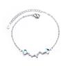 VENTFILLE 925 Sterling Silver Star Bracelet Fashion Korean Five-pointed Star Crystal Double Bracelet