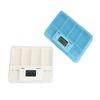 Portable 4 Compartment Smart Pill Box with 8 Group Alarm Reminder for Travel Home Medication Pills Organizer
