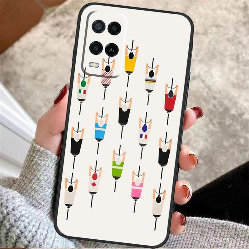 Mountain Bike Cycling Case For OPPO A72 A52 A54S A57S A17 A77 A74 A94 A5 A9 A53 A15 A16 A76 A96 A18 A58 A78 A98