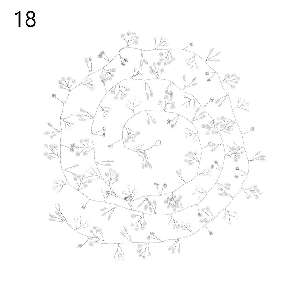 Hair Ornaments Crown Pearl Leaf Bridal Hair Vine Wedding Hair Accessories Bride Crystal Headband