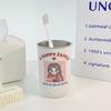 New Stainless Steel Toothbrush Cup Cartoon Pattern Drinking Mouthwash Cup Toothbrush Holder for Family