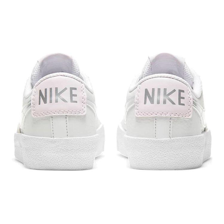 Nike Blazer Low 77 GS Platinum Tint Metallic Silver Kids Sneakers White Light-Violet DA4074-003