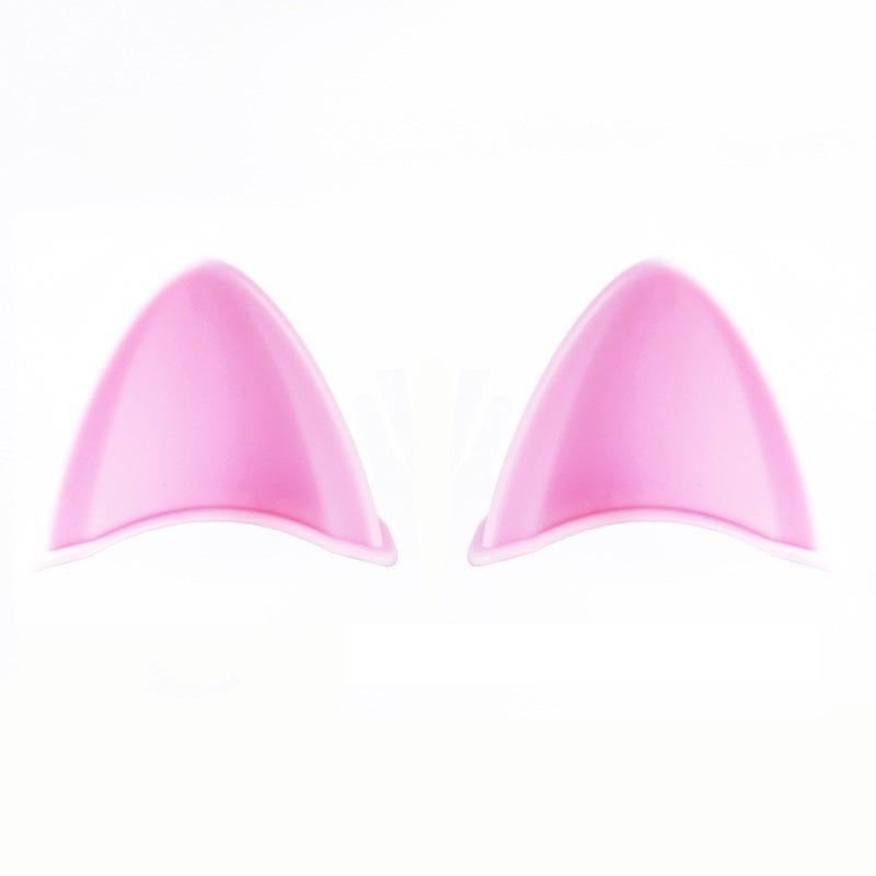 2pcs Cute Motorcycle Helmet Cat Ears Stickers Universal Electric Car Helmet Decoration Styling Sticker Helmet Accessories Decals