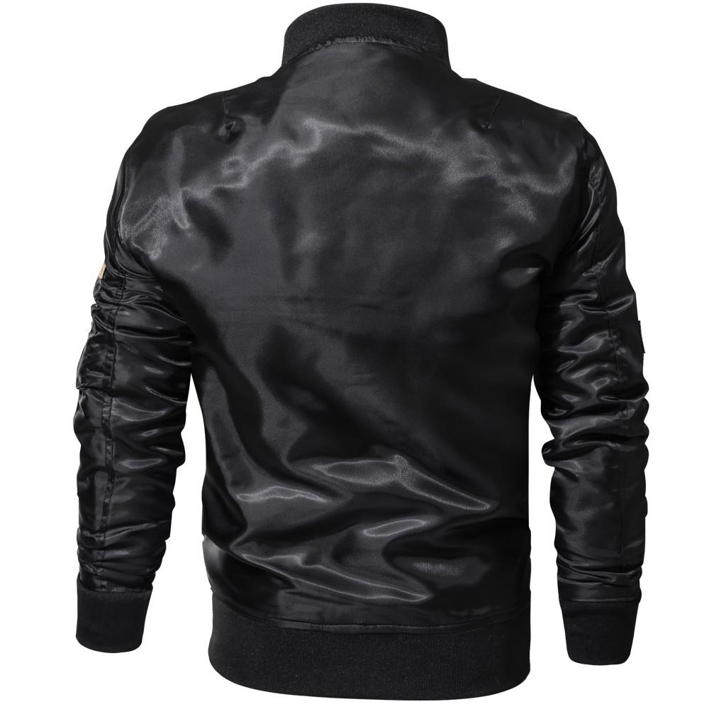 Men's Casual  Winter Jacket Stand Collar Military Clothing Zipper Coat