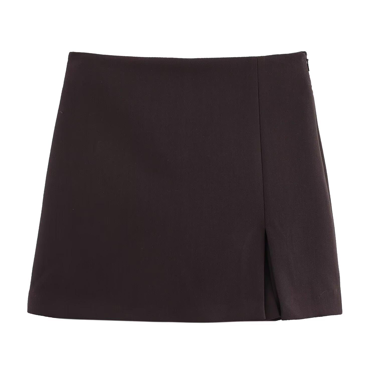 

Весна 2025 Женские брюки-юбка в европейско-американском стиле с разрезом по подолу Extra Small