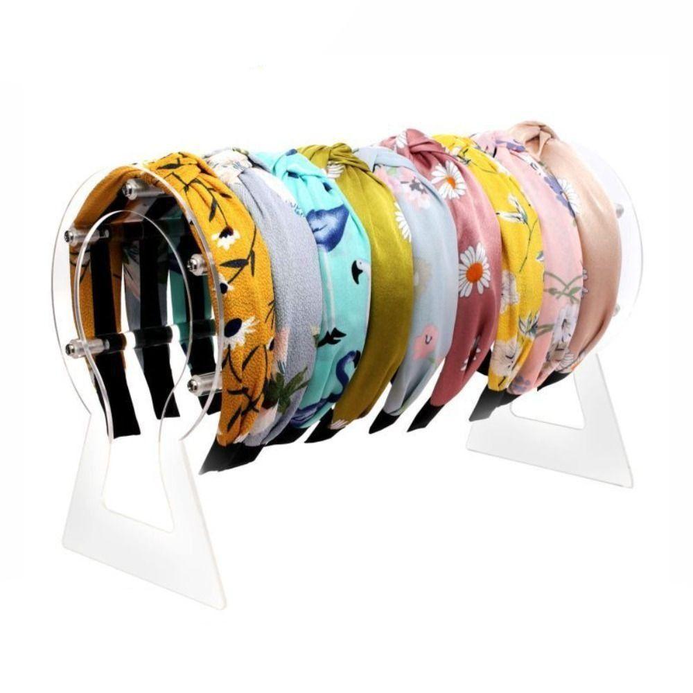 Multifunctional Acrylic Headband Holder Clear Hairband Organizer Jewelry Display Stand Photo Props