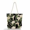 Multifunctional Flower  Printed Thick Rope Shoulder Beach Bag 7585
