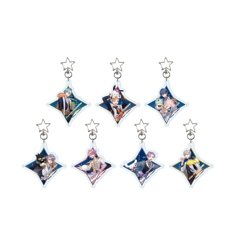 

StarrySky x Sanrio Characters 02 Autumn & Winter [Collaboration Illustration] Star-Shaped Snap-on Acrylic Keychains (Box of 7)