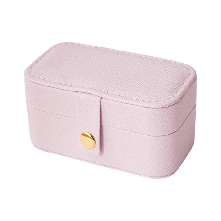 PU Leathers Velvets Jewelry Organizer Travel Jewelry Box Earrings Necklace Stand розовый