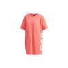Women's Pink Loose Alphabet Print Crew Neck Short Sleeve T-Shirt DV0751