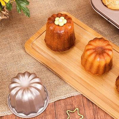 Household Carbon Steel Canele Baking Molds Single Cavity Non-Stick Muffin Cup Mold Heat Safe Cupcake Pans French Desserts