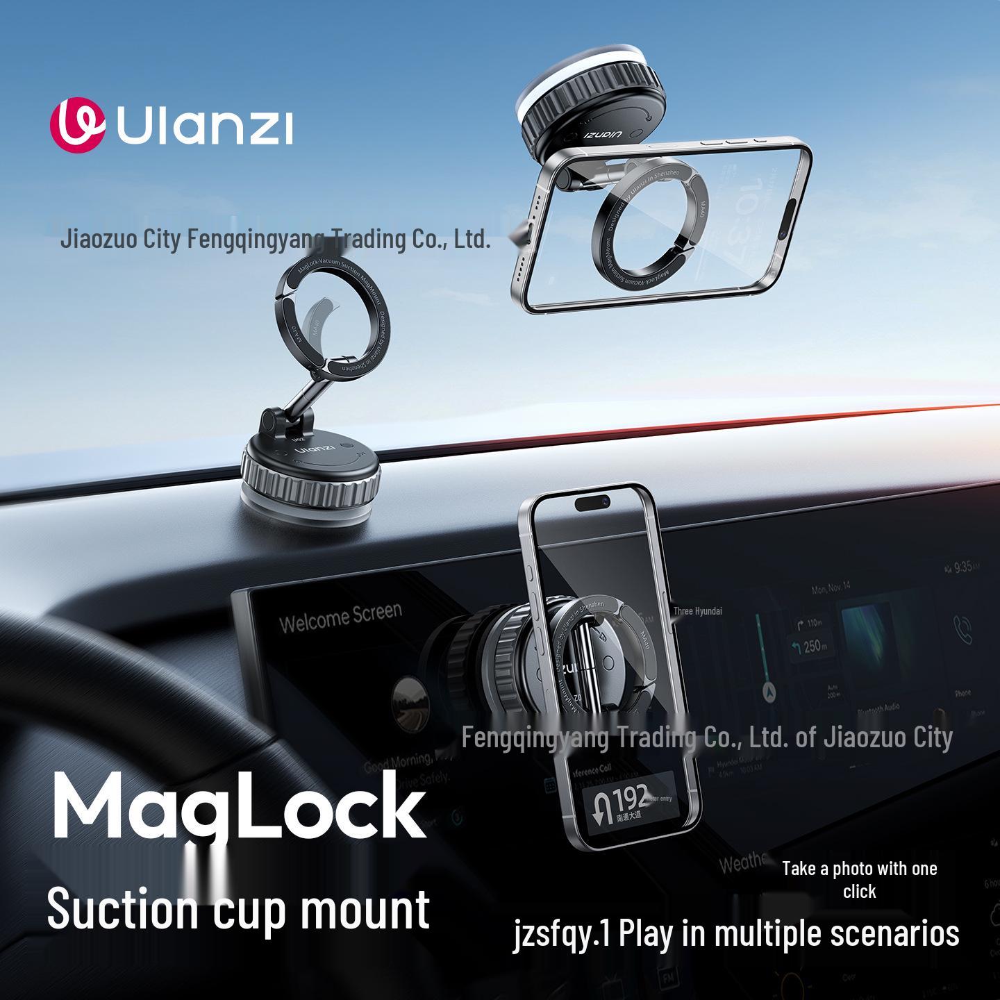 Ulanzi MA40 MagSafe Universal Magnetic Phone Holder with Suction Cup