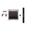 200pcs DIY Cluster Lashes 100D 200D D Curl 10-18mm MIX Length Very Soft Wearing Cluster Lash Cluster 200d