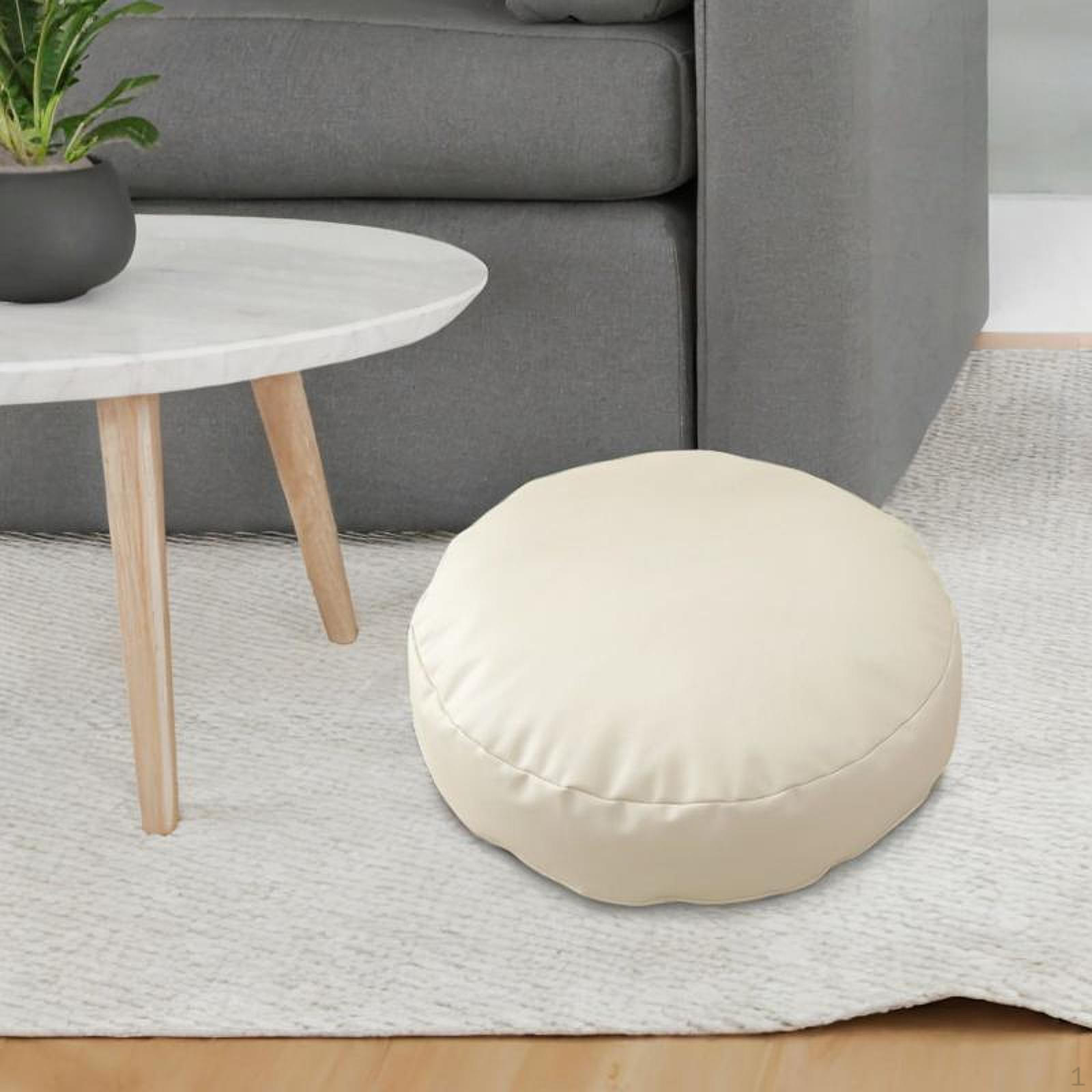 

Creative Floor Pillow for Tatami Seating 40cm Diameter Indoor And Outdoor Use Beige White